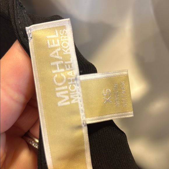 Michael Kors Black Dress with Lace Sleeves sz xs - Picture 6 of 6